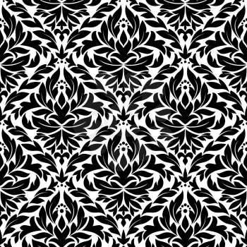 Damask vintage seamless pattern background for wallpapers or retro design