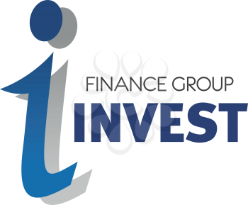 Letter I icon for finance invest group or banking industry design. Vector line and dot symbol of letter I for credit and loan banks or capital and commercial investments company
