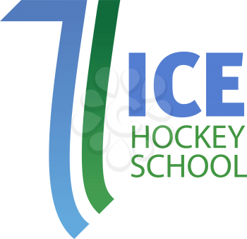 Letter I icon for ice hockey school or skating sport center design. Vector ice skates lines symbol of letter I for professional sports game university or college team badge