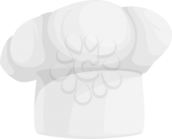 Chef hat isolated cooks cap. Vector white toque blanche, cookers original headwear