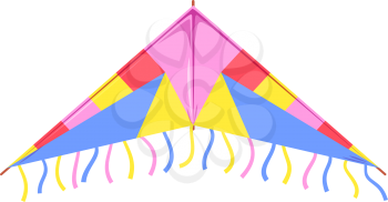 Kites in shape of bird, fish or insects, entertainment and active pastime. Vector toy of paper or fabric, butterfly and dragonfly, ladybug. Flying object, childish game, summer festival, isolated