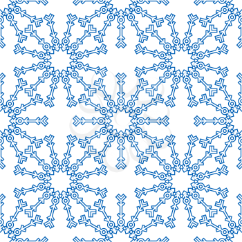 Snowflakes seamless pattern for winter season and holidays design