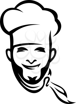 American cuisine chef portrait in black and white