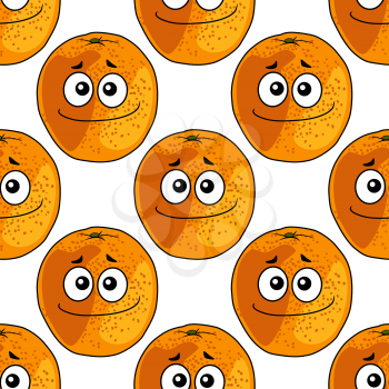 Orange fruits seamless pattern background for vitamins concept design