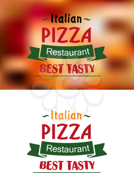 Italian pizza restaurant poster for fas food industry business