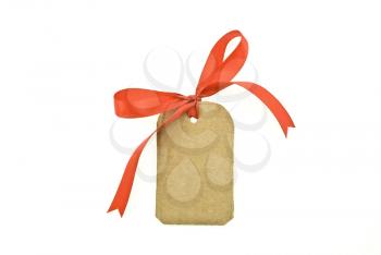 Blank cardboard gift tag