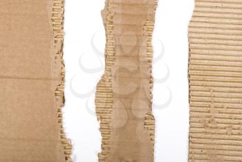 Royalty Free Photo of a Corrugated Cardboard Border