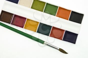 Royalty Free Photo of a Watercolor Paint Set