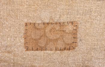 Royalty Free Photo of a Sackcloth Tag