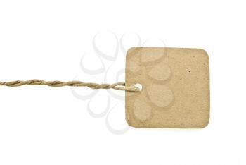 Royalty Free Photo of a Blank Cardboard Tag