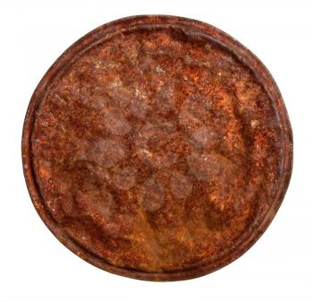 Rusty tin lid