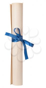 Graduation diploma scroll