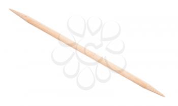 Wooden toothpick. Macro