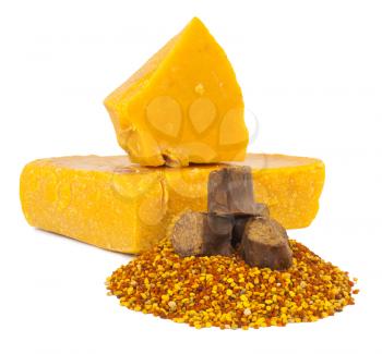 Bee pollen and propolis wax