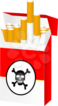A pack of cigarettes