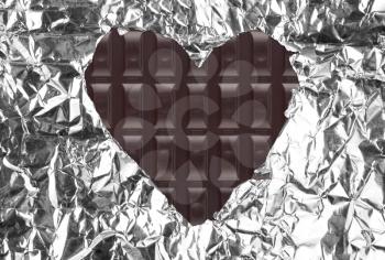 Chocolate heart background