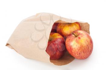 Apples in paper bag