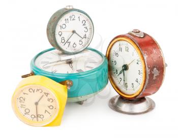 Old alarm clocks