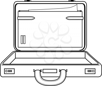 Royalty Free Clipart Image of a Suitcase