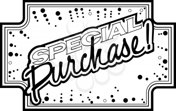 Royalty Free Clipart Image of a Special Purchase Header