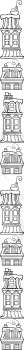 Royalty Free Clipart Image of a House Border
