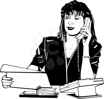 Receptionist Clipart