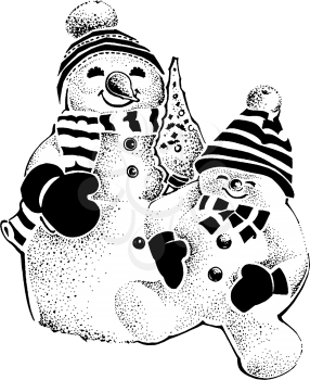 Snowpeople Clipart