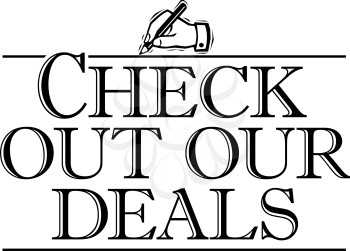 Checkoutourdealsheading Clipart