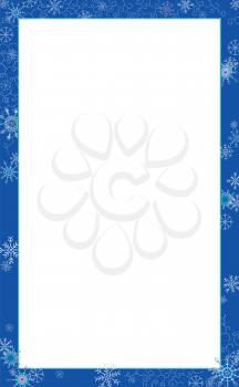 Snowflakesframecolor Clipart