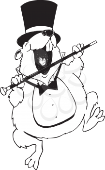 Groundhogdancing0502 Clipart