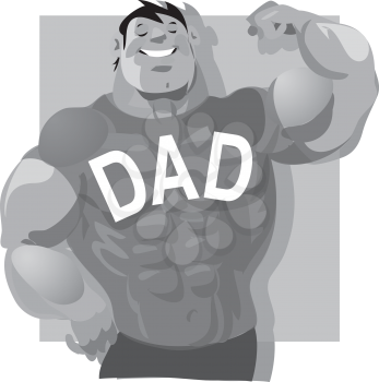 Dadwithmuscles0506 Clipart