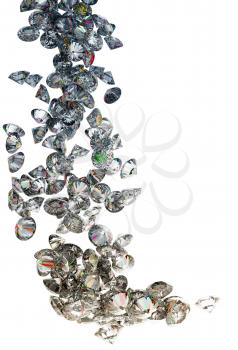 Royalty Free Clipart Image of Diamonds