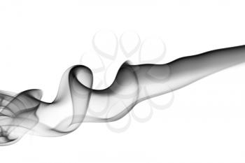 Abstract smoke magic swirl over the white background