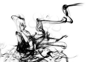 Beautiful Smoke abstract over white background