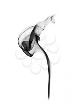 Magic fume abstract over white background