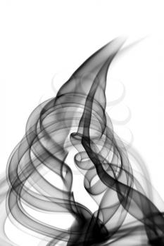Magic Abstract fume swirl over the white background