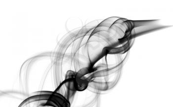 Magic Abstract puff of smoke over the white background