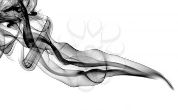 Magic fume abstract over white background