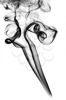 Smoke Abstraction shape over the white background