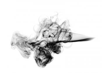Abstract Smoke Shape over white background
