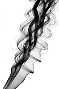 Abstract fume shape over the white background