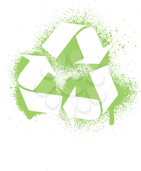 Royalty Free Clipart Image of a Recycling Symbol