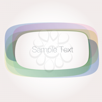 Royalty Free Clipart Image of a Soft Coloured Border