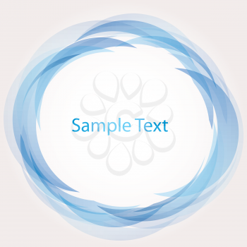 Royalty Free Clipart Image of a Circle With Space for Text