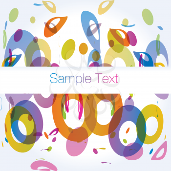 Royalty Free Clipart Image of a Circle Background With Space for Text