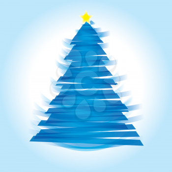 Royalty Free Clipart Image of a Christmas Tree