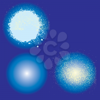 Royalty Free Clipart Image of a Blue Spot Background