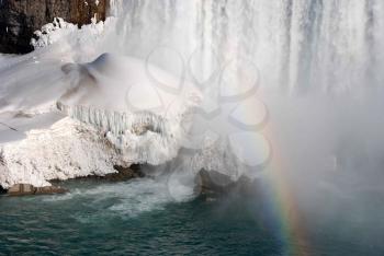 Royalty Free Photo of a Waterfall in Winter