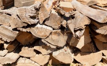 Royalty Free Photo of a Pile of Wood