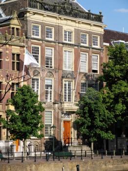 Street view of Royal Office in Hague, Netherlands.
